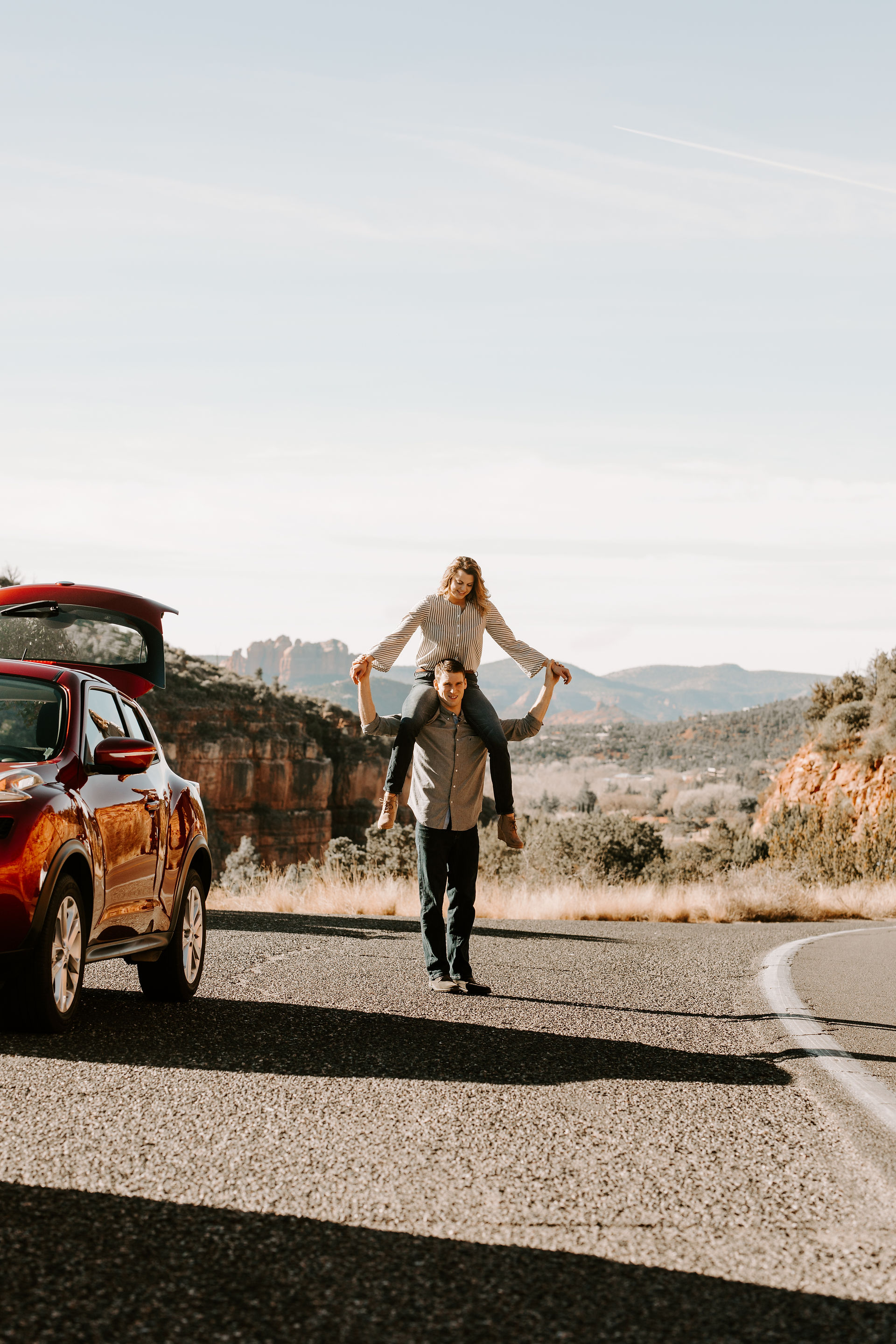 Jordan & Kevin - sedona, AZ - engagement session-113