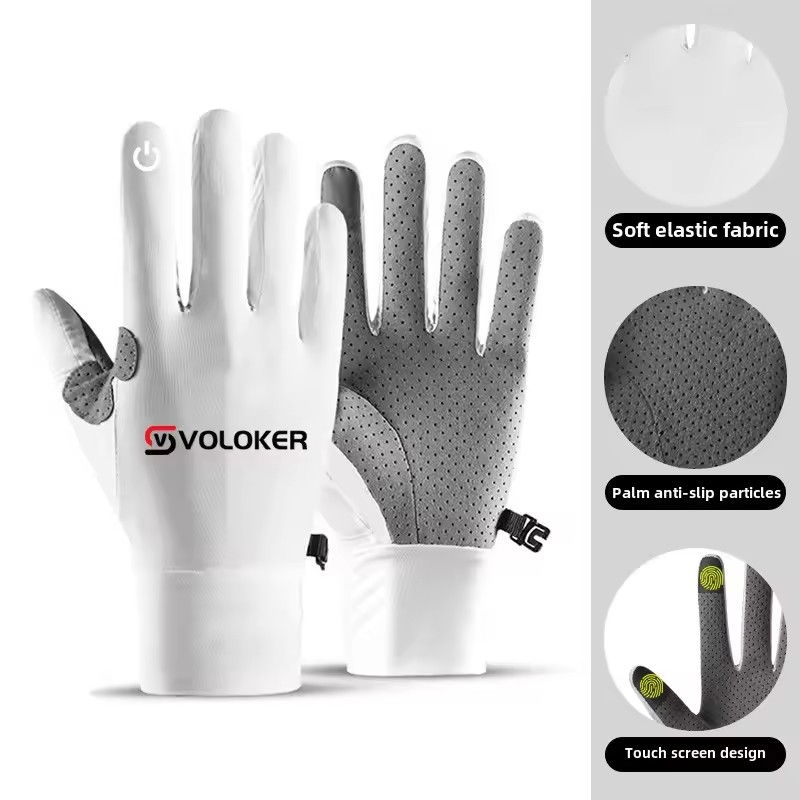 Thumbnail: Spring and Summer Cycling Gloves for Men And Women Thin Ice Silk Touch Screen Sp