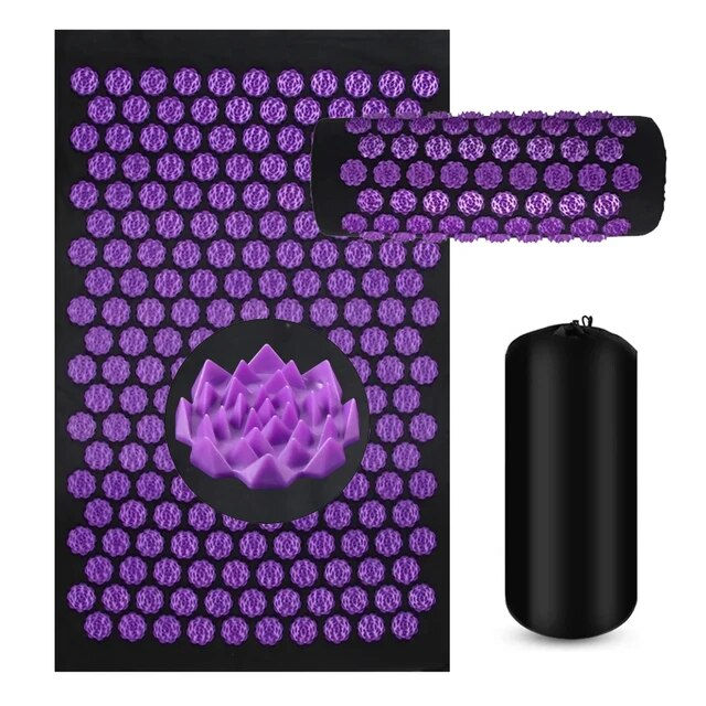 Thumbnail: Spike Yoga Mat Acupressure Massage Pad Shakti Mat Relieves Pressure Body Pain Re