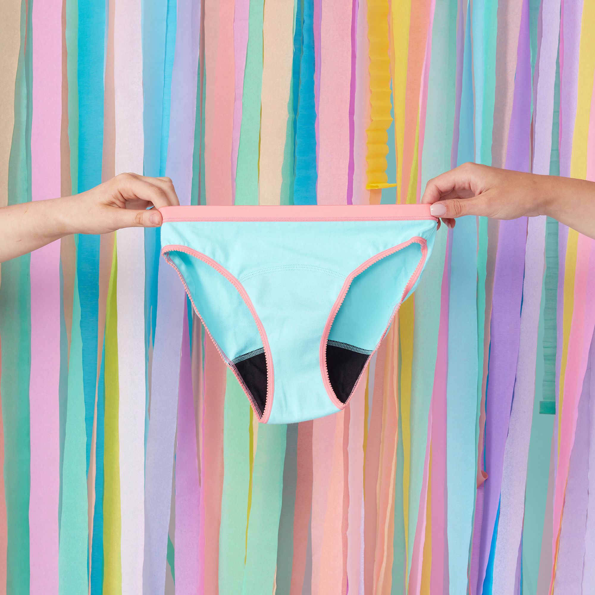 Culotte menstruelle ado bleu ciel