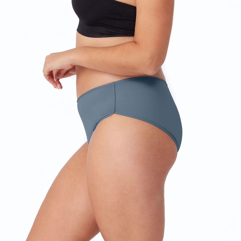 Miniature : Culotte menstruelle classique chambray XS
