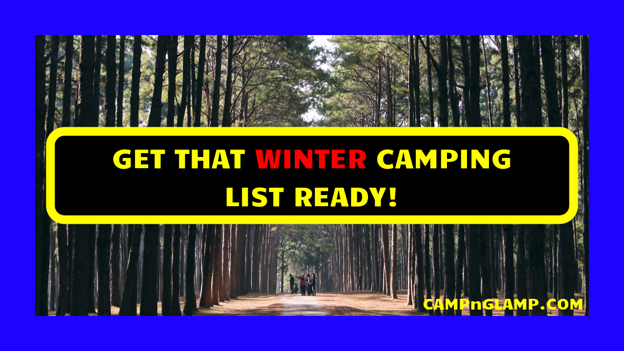 Winter Camping List CAMPNGLAMP