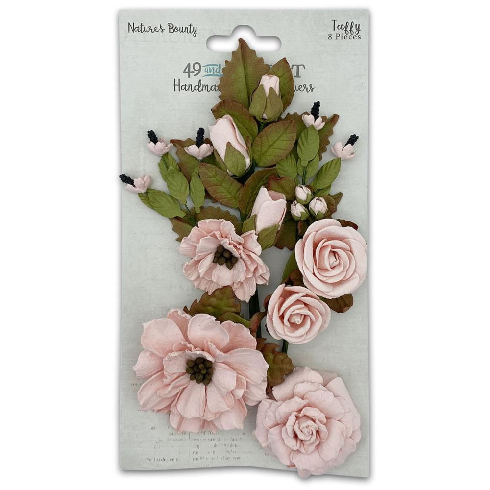 49 & Market - Nature's Bounty Paper Flowers - Taffy - 8 Pieces