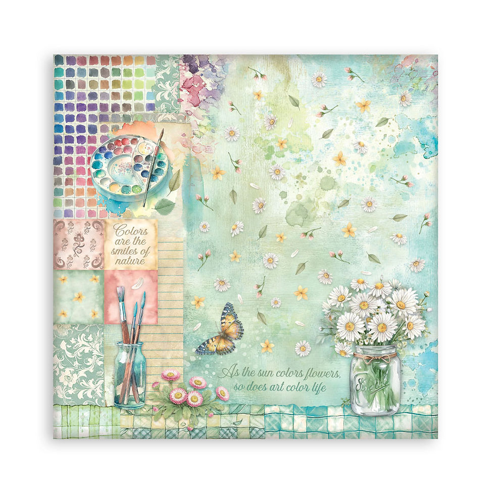 Thumbnail: Stamperia - Daisy Art - 22 SINGLE-SIDED 12x12 Sheets