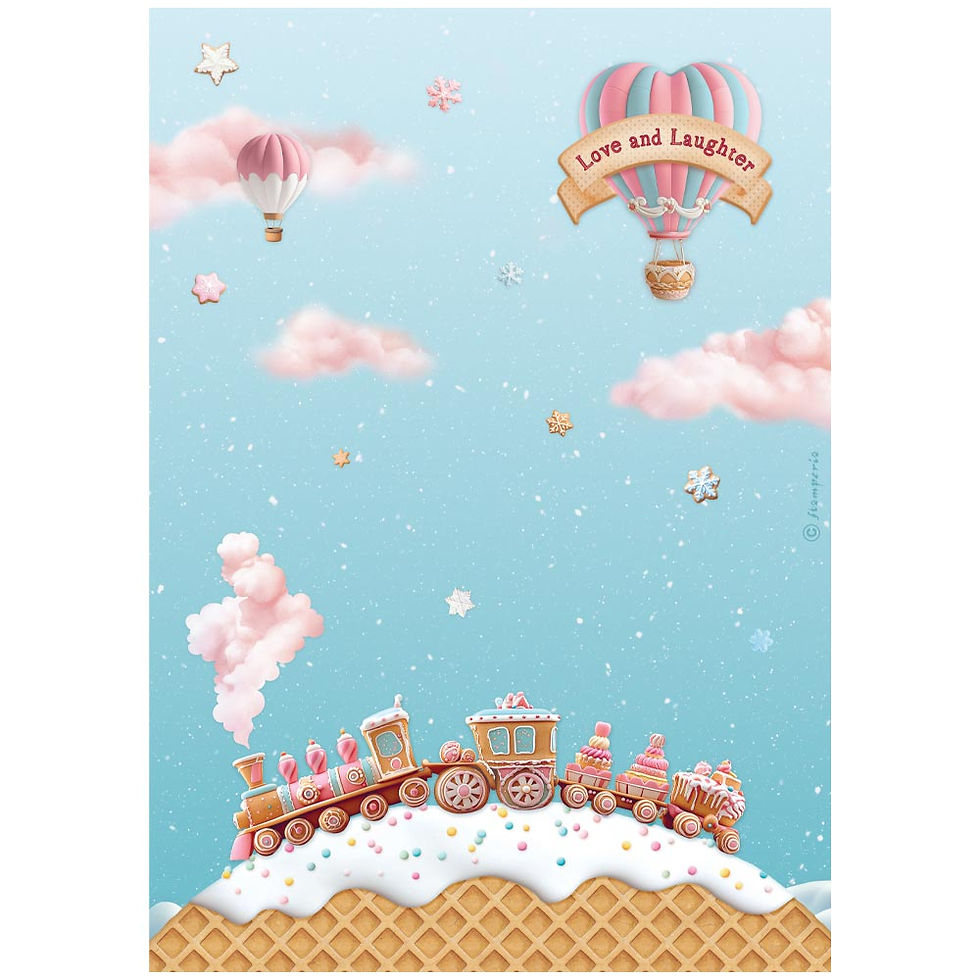 Thumbnail: Stamperia - Candy Christmas - A4 Rice Papers - 6 Sheet Assortment