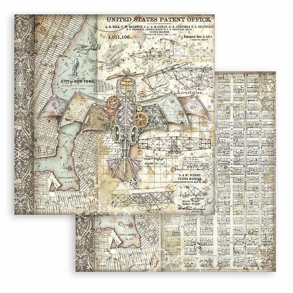 Thumbnail: REDUCED Stamperia - Sir Vagabond Aviator - 10 - 12x12 Sheets
