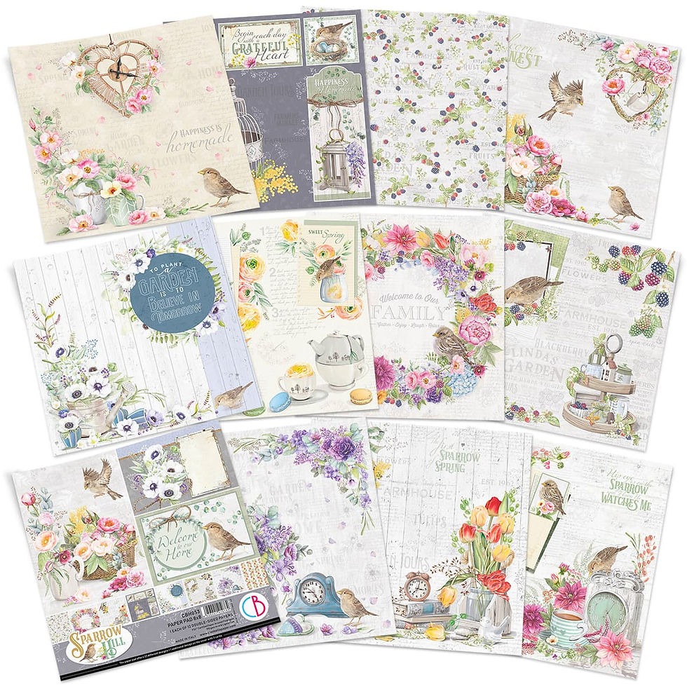 Thumbnail: Sparrow Hill by Ciao Bella - 12 - 8x8 Double-Sided Papers