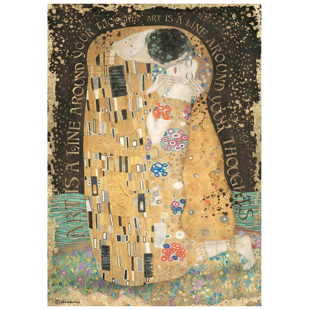 Stamperia - Klimt - The Kiss - Rice Paper A4