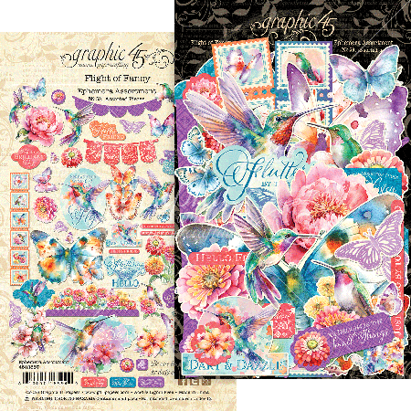 Graphic 45 - Flight of Fancy - Ephemera Set