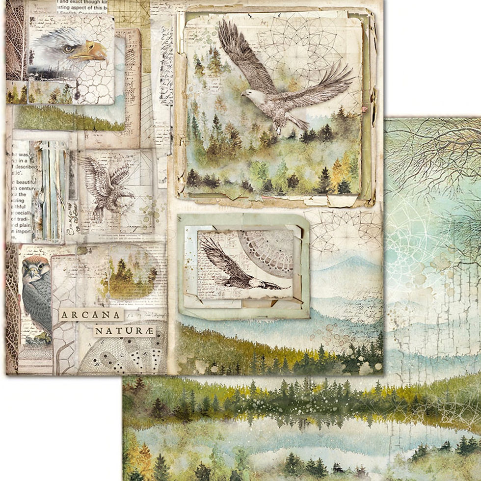 Thumbnail: Forest 8x8 Paper Pack by Stamperia - 10 Double Sided Design Papers