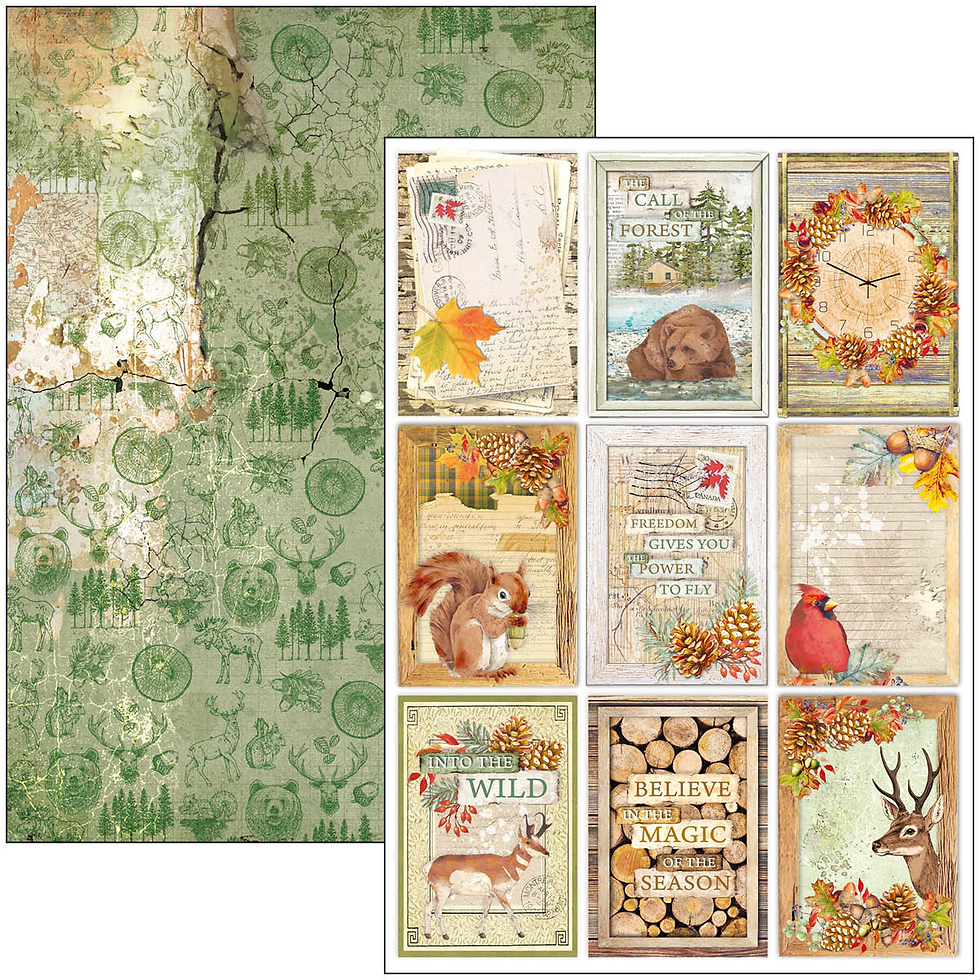 Thumbnail: Ciao Bella - Into The Wild - A4 Creative Pad-9 Double-Sided Sheets