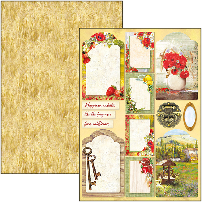Thumbnail: REDUCED Under The Tuscan Sun by Ciao Bella-9 Double-Side Papers in the A4 Format