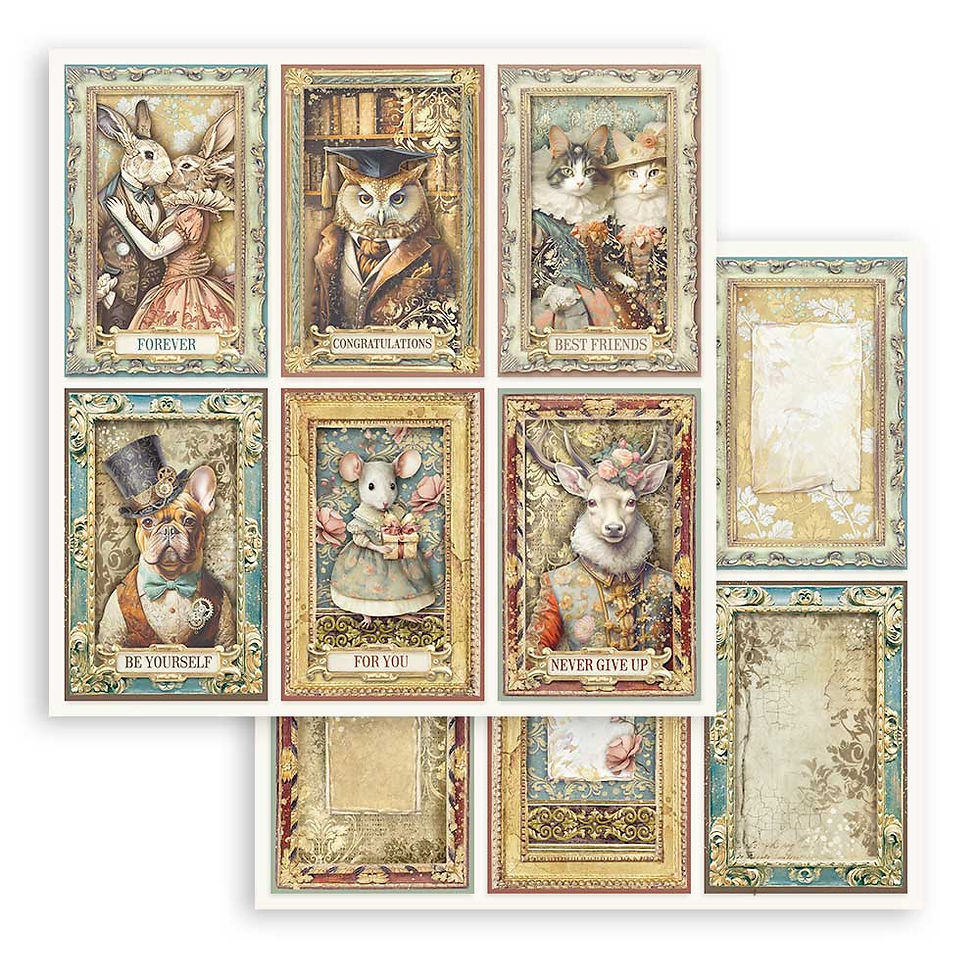 Thumbnail: Stamperia - Alterego - 10 Double Sided - 12x12 Sheets + Bonus Sheets