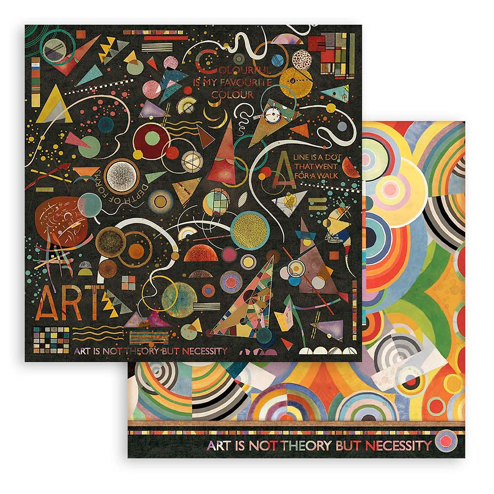 Thumbnail: Stamperia - Bauhaus - 10 - 8x8 Double Sided Papers + Bonus