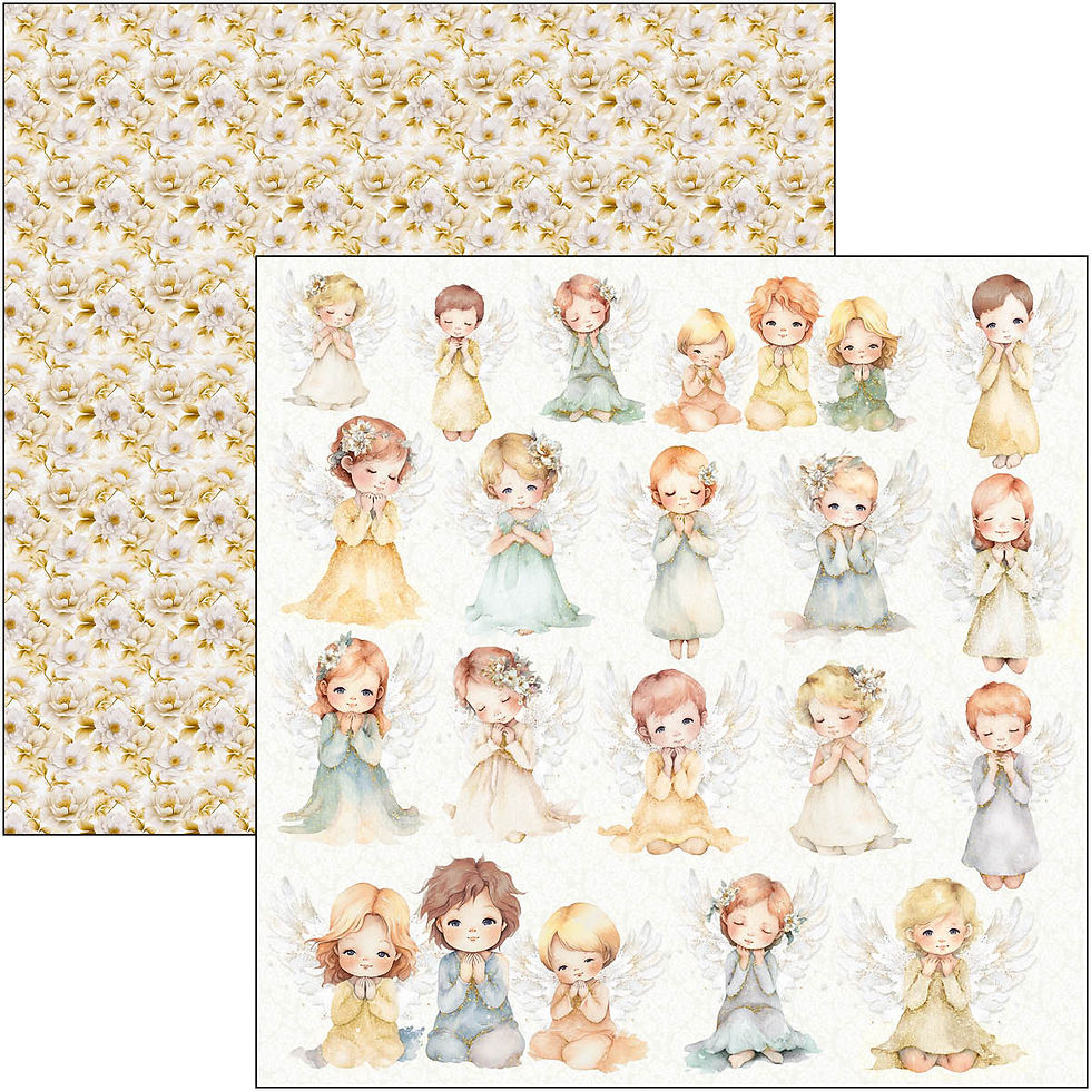 Thumbnail: REDUCED Ciao Bella - Blessing Day - Patterns - 8 - 12x12 Sheets