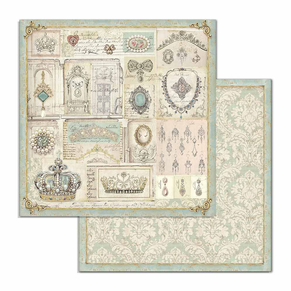 REDUCED Stamperia-Princess Jewelry-2 - 12x12 Single Sheets