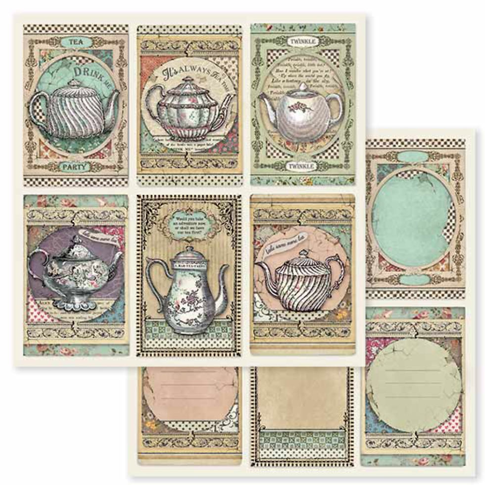 Thumbnail: Alice in Wonderland by Stamperia - 10 - 12x12 Double-Sided Design Papers