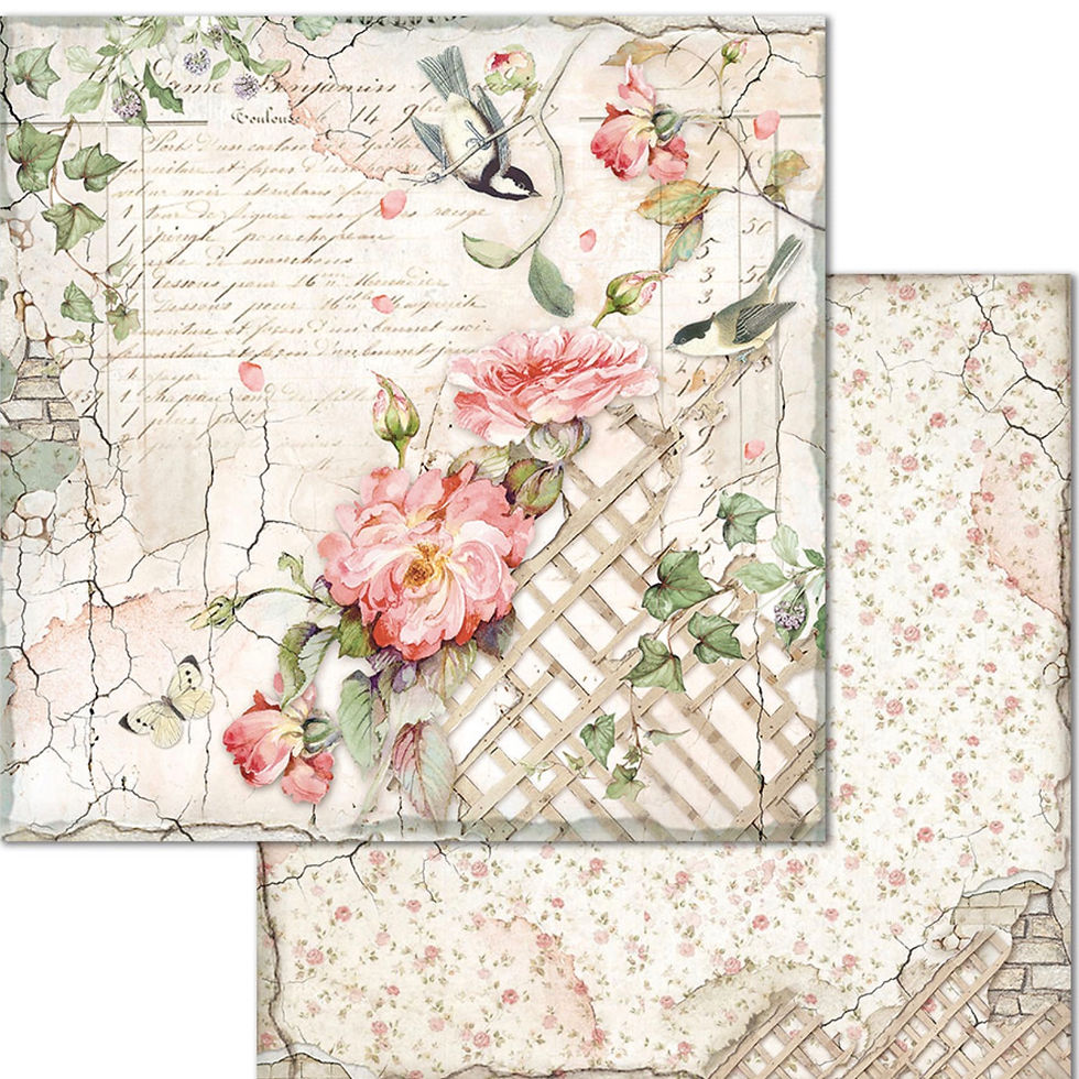 Thumbnail: Stamperia - House of Roses - 8x8 Paper - 10 Double Sided Designs
