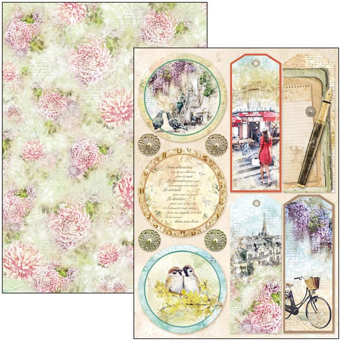 Thumbnail: REDUCED Notre Vie by Ciao Bella - 9 Double-Side Papers in the A4 Format