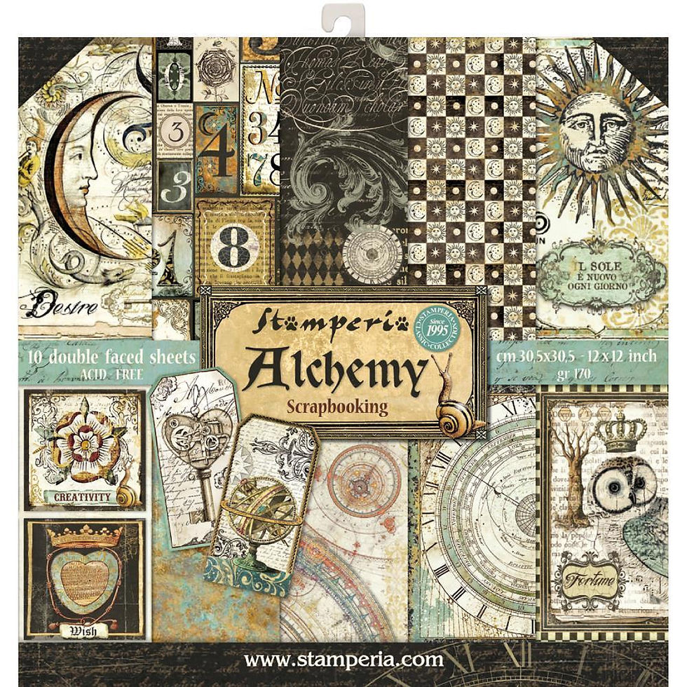 Alchemy by Stamperia - 12 x 12 Paper Pack