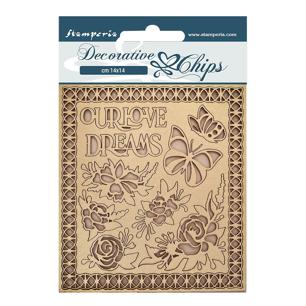 REDUCED Stamperia - Garden of Promises - Our Love Dreams - Decorative Chips