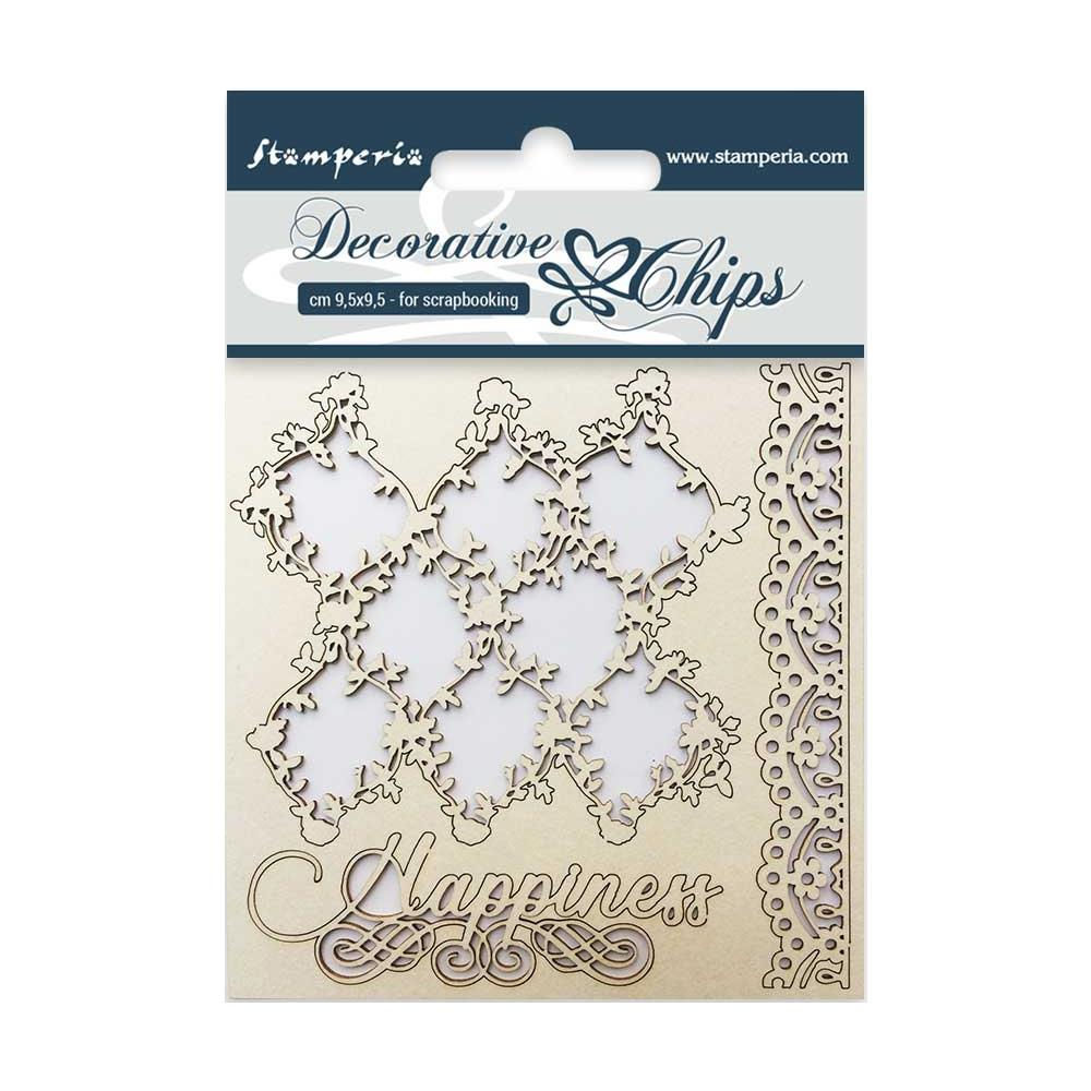 REDUCED Stamperia-Decorative Chips-Lace and Border