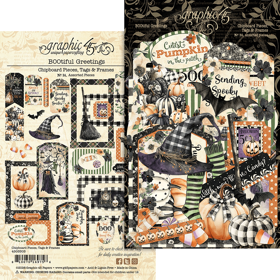 Thumbnail: PRE ORDER Graphic 45 - BOOtiful Greetings - Complete Collection Bundle