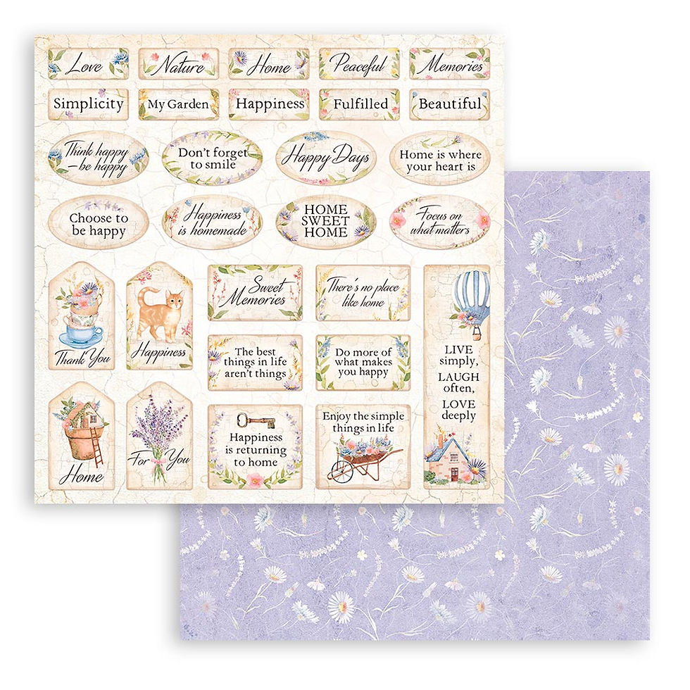 Thumbnail: Stamperia - Welcome Home - 10 - 12x12 Sheets + Bonus Sheets