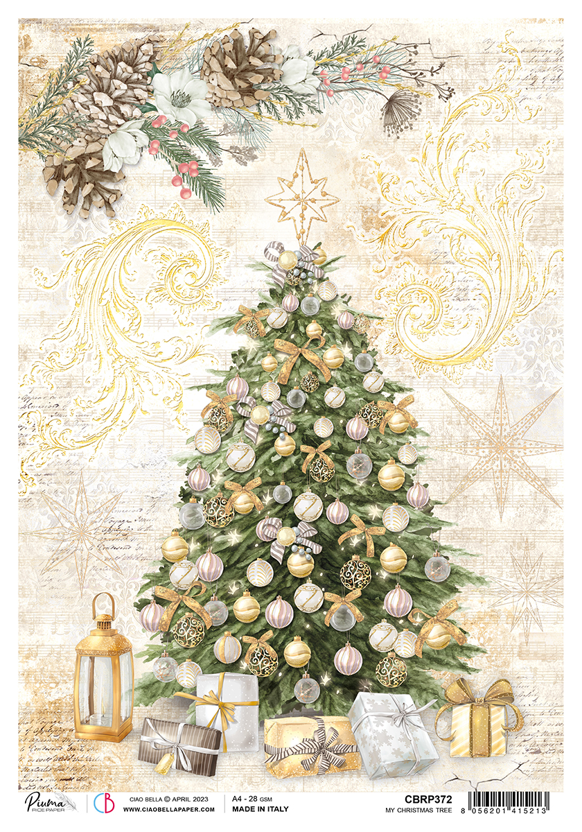 Ciao Bella - Sparkling Christmas - My Christmas Tree - A4 Rice Paper