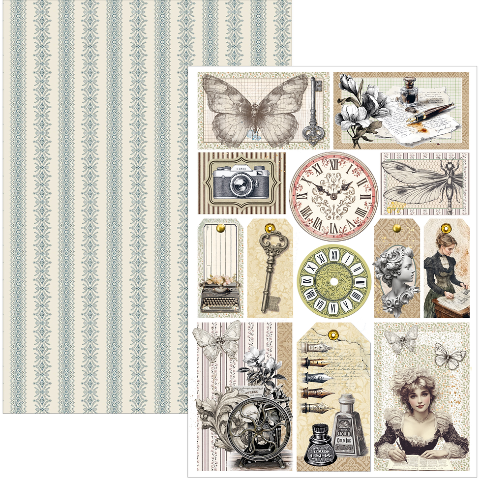 Thumbnail: Ciao Bella - Typographic - A4 Creative Pad - 9 Double-Sided Sheets