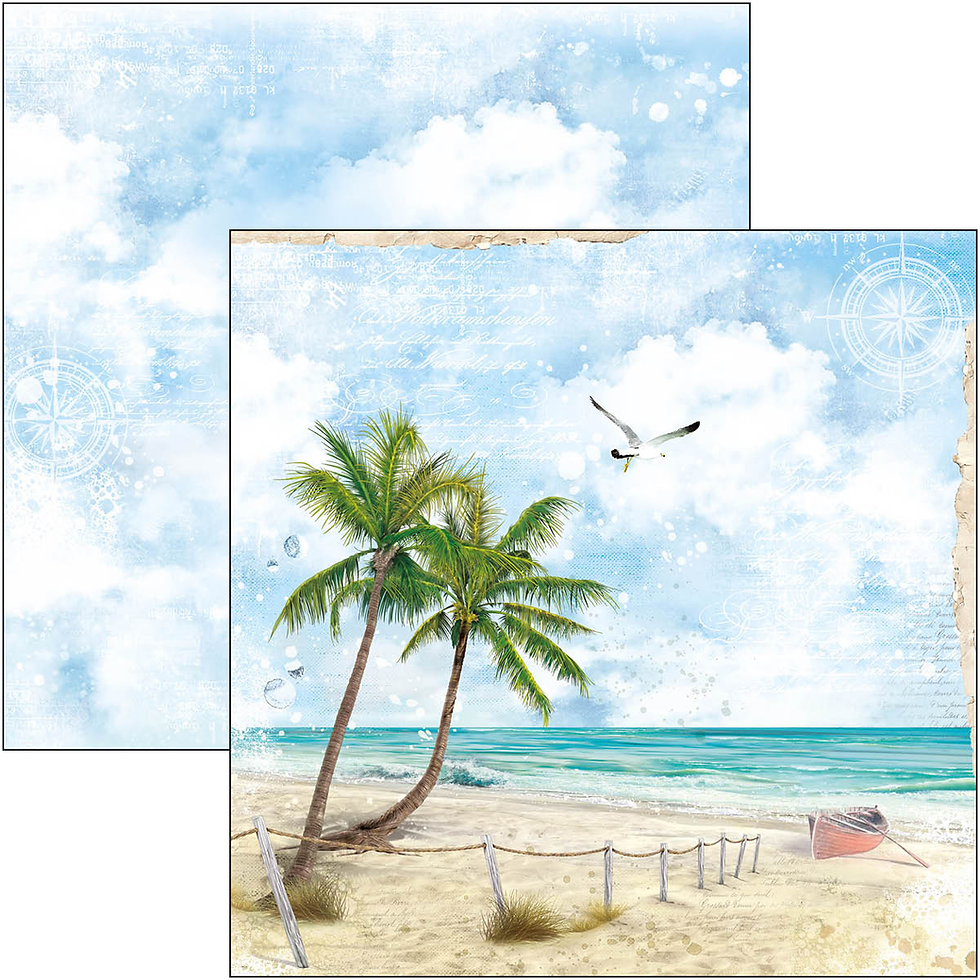 Thumbnail: REDUCED Summer Breeze by Ciao Bella - 12 - 8x8 Double-Sided Papers