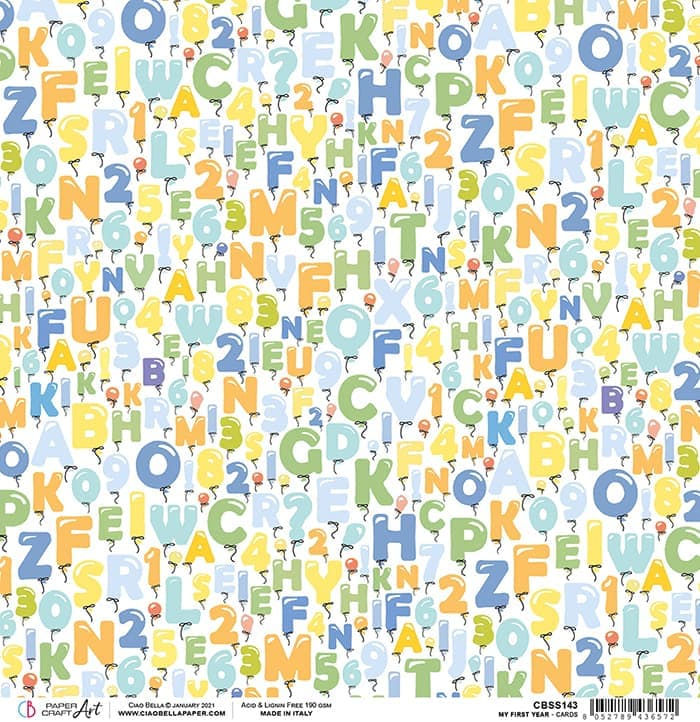 Thumbnail: REDUCED My First Year - Cards - 2 - 12x12 Single Sheets