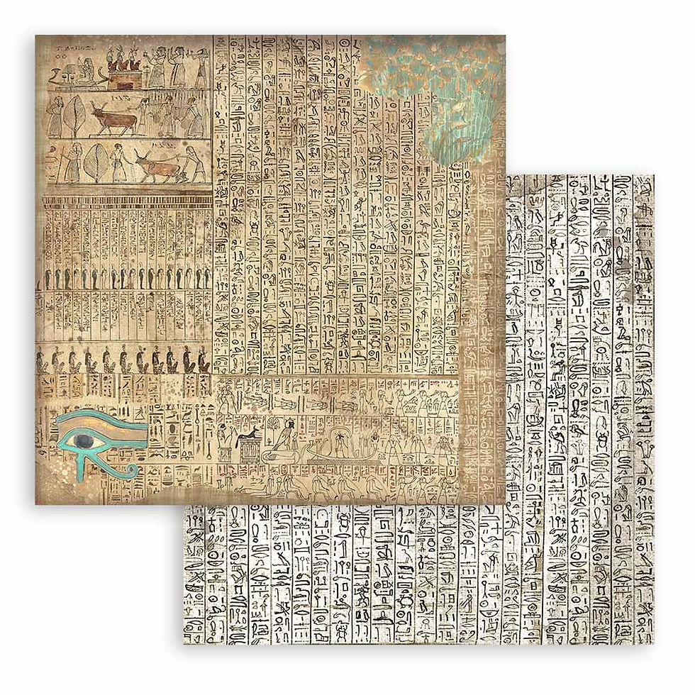Thumbnail: Stamperia - Fortune - Land of Pharoahs - Backgrounds - 10 - 12 x 12 Sheets+Bonus