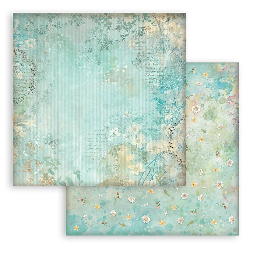 Thumbnail: Stamperia - Daisy Art - Backgrounds - 10 - 8 x 8 Sheets + Bonus Sheets