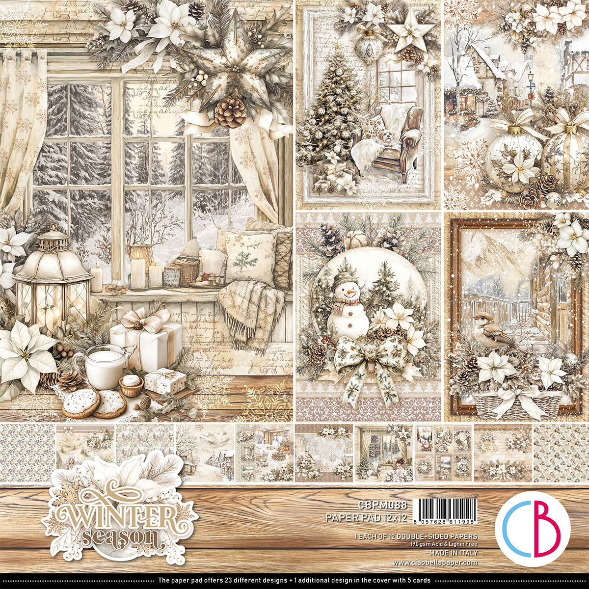 Ciao Bella - Winter Season - 12 - 12x12 Double-Sided Sheets