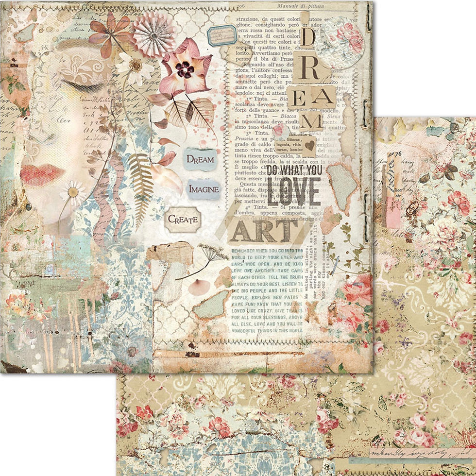 Thumbnail: REDUCED Imagine by Stamperia - 10 - 12x12 Double-Sided Design Papers