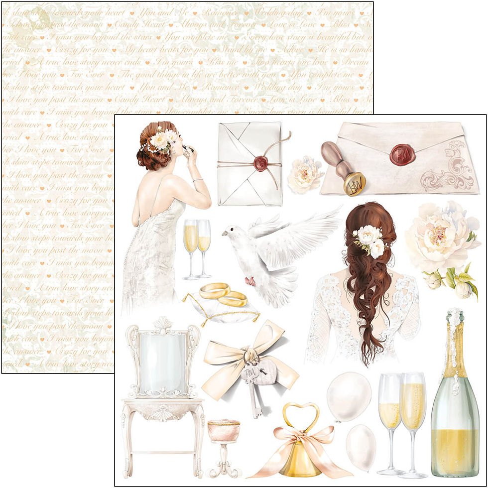 Thumbnail: Ciao Bella-Always & Forever-Fussy Cut Pad-6x6-24 sheets-3 of each Sht