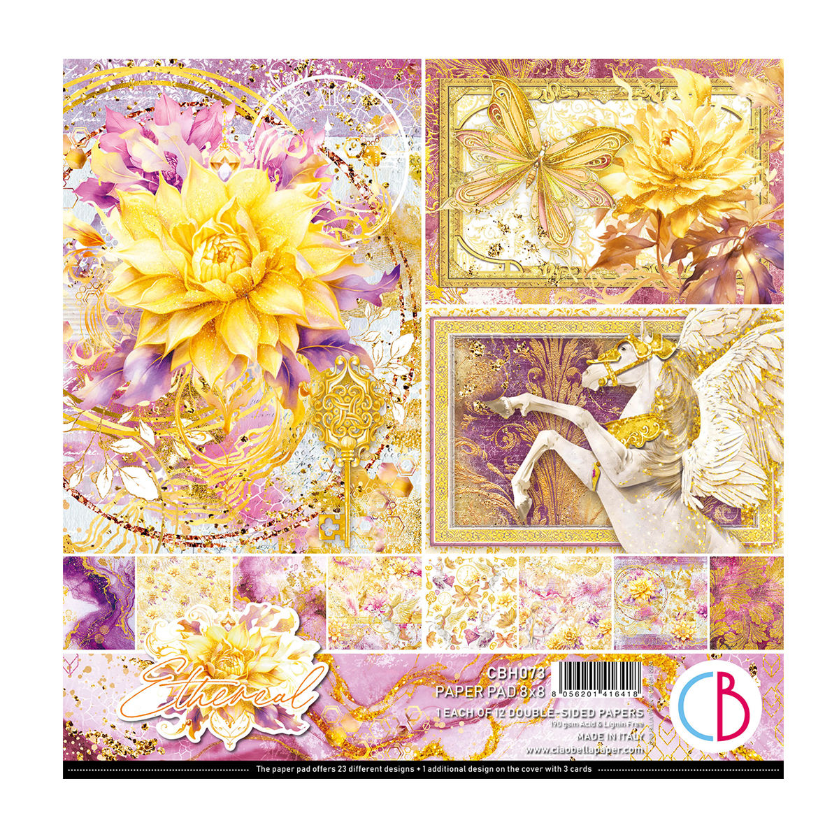 REDUCED Ciao Bella - Ethereal - 8x8 Double-Sided Sheets