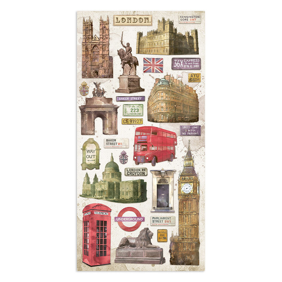 Thumbnail: REDUCED Stamperia - Our Way - Collectible Sheets