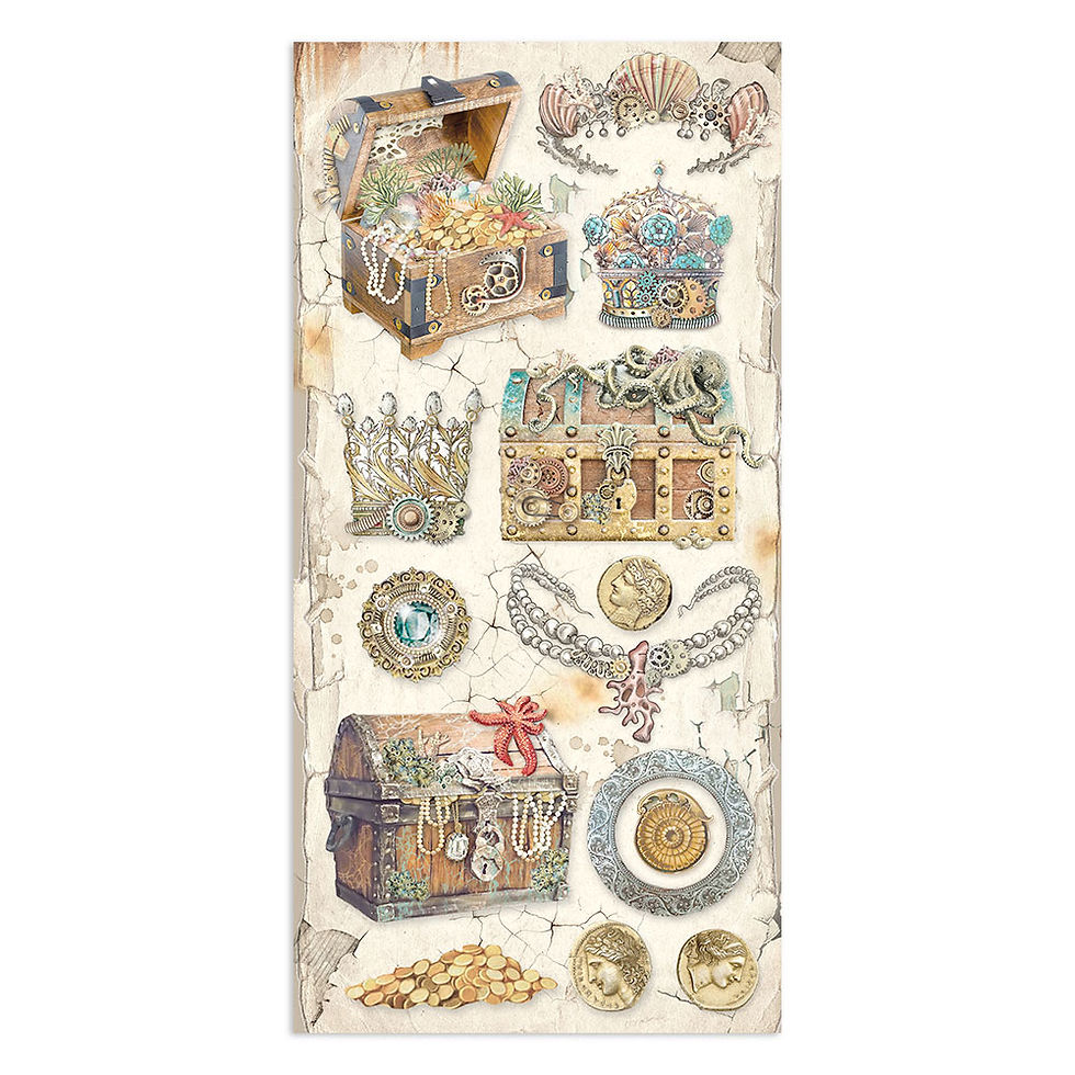 Thumbnail: Stamperia - Songs of the Sea - Collectible Sheets
