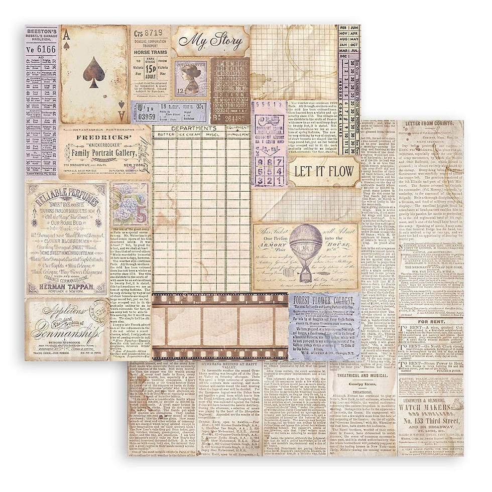 Thumbnail: Stamperia - Quiet Days - 10 - 12 x 12 Sheets + Bonus Sheets