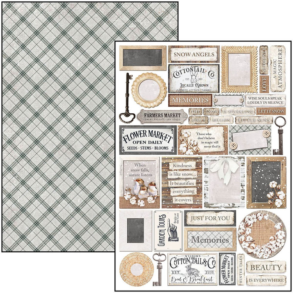 Thumbnail: REDUCED Cozy Moments - Creative Pad by Ciao Bella-9 Double-Side Papers-A4 Format