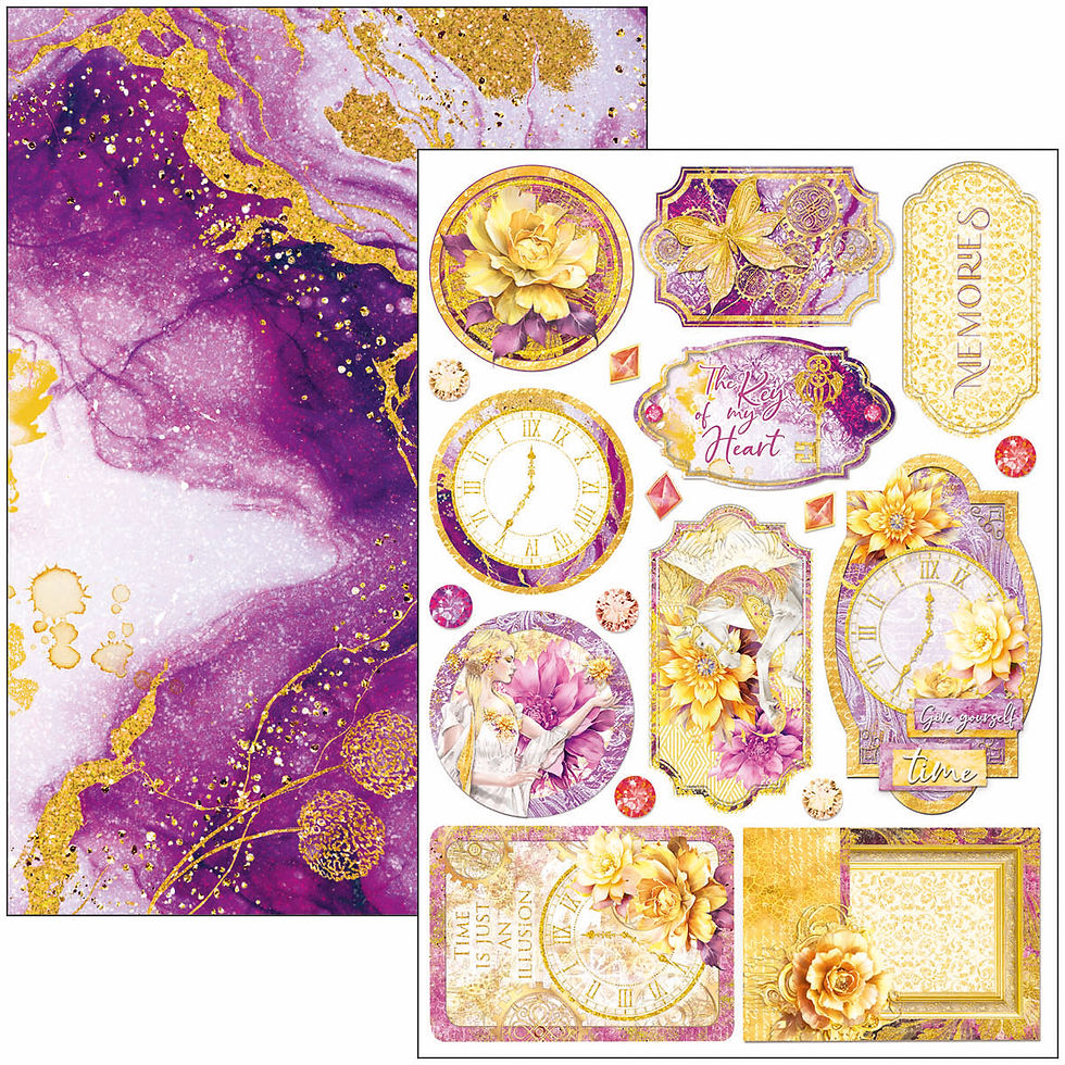 Thumbnail: REDUCED Ciao Bella - Ethereal - A4 Creative Pad - 9 Double-Sided Sheets