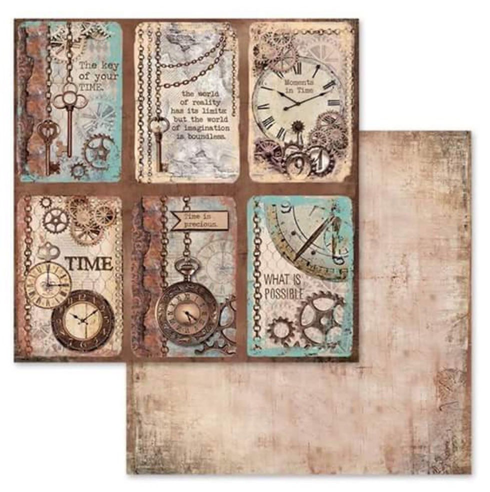 Thumbnail: REDUCED Clockwise by Stamperia - 12 x 12 Paper Pack