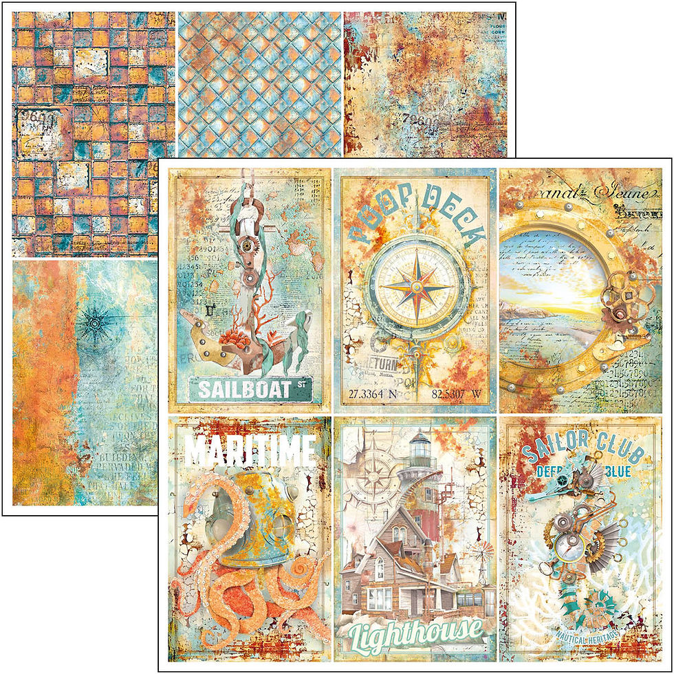 Thumbnail: Ciao Bella - Coral Reef - 12x12 Double-Sided Sheets