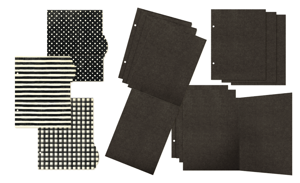 Thumbnail: PRE ORDER Check Binder Album with Interactive Pages - Black