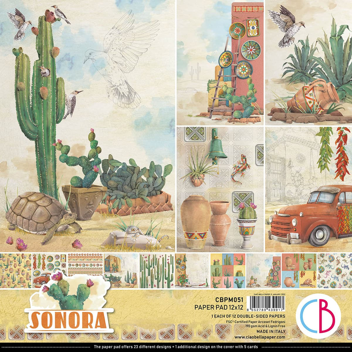 REDUCED Sonora by Ciao Bella - 12 - 12x12 Double-Side Sheets
