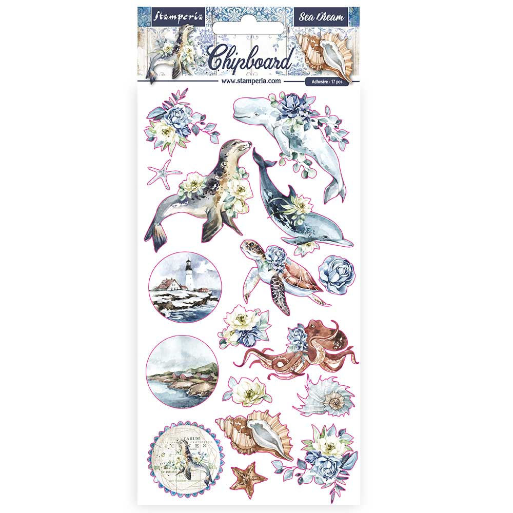 Stamperia - Sea Dream - Adhesive Chipboard