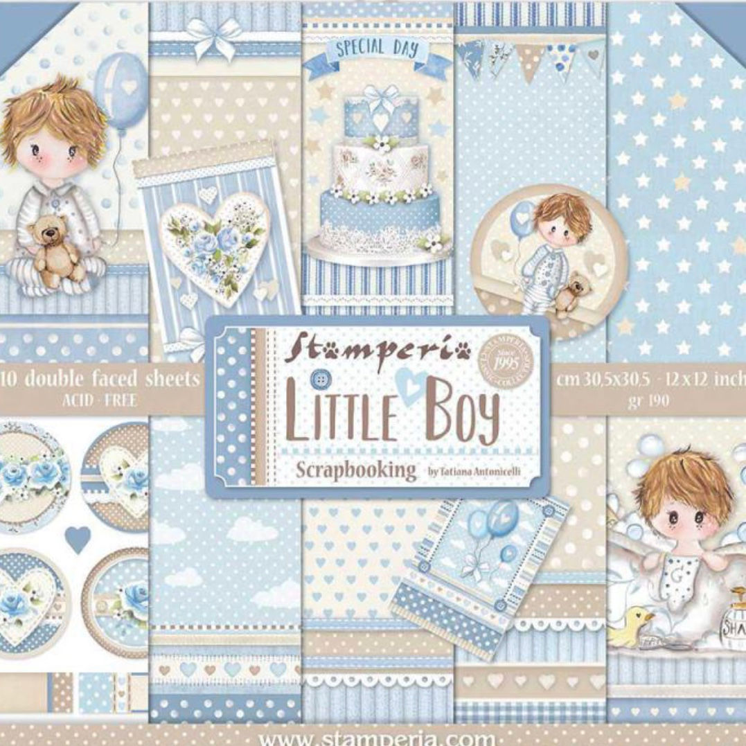 Little Boy by Stamperia - 12 x 12 Paper Pack