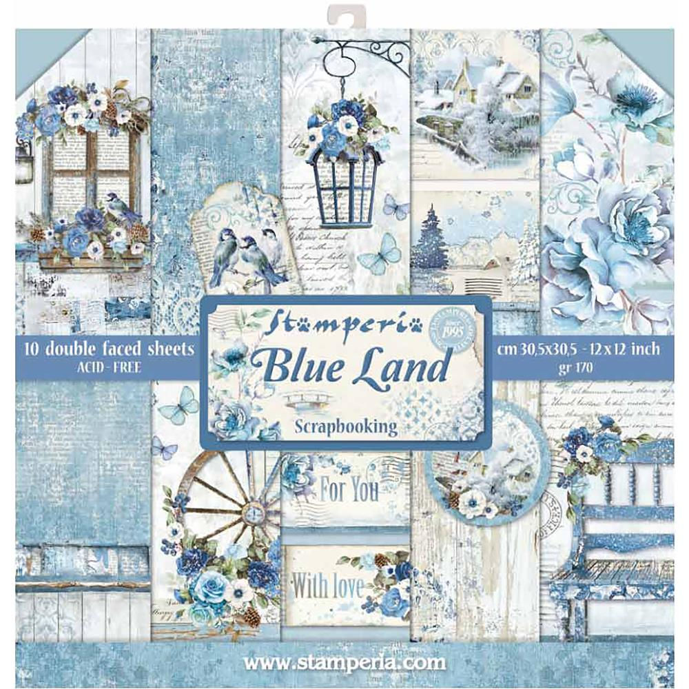 Blue Land by Stamperia - 12x12 Paper Pack